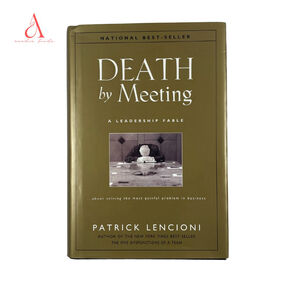 📚 3/$25 Death By Meeting by Patrick Lencioni | Hardcover Book